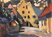 Wassily Kandinsky Murnaui utca oil painting on canvas